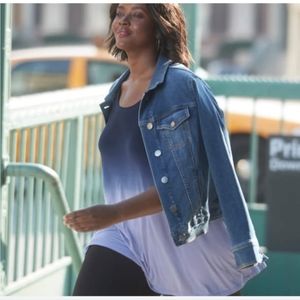 Lane byrant swing ombre tee, size 22/24, navy and purple ombre